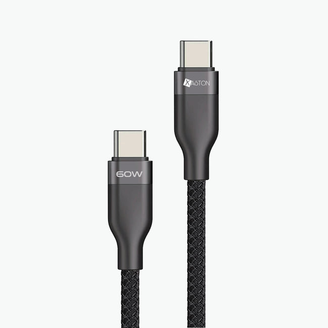 XASTON 60W TYPE-C TO TYPE-C NYLON BRAIDED DATA/CHARGING CABLE NCC16 Hover Image