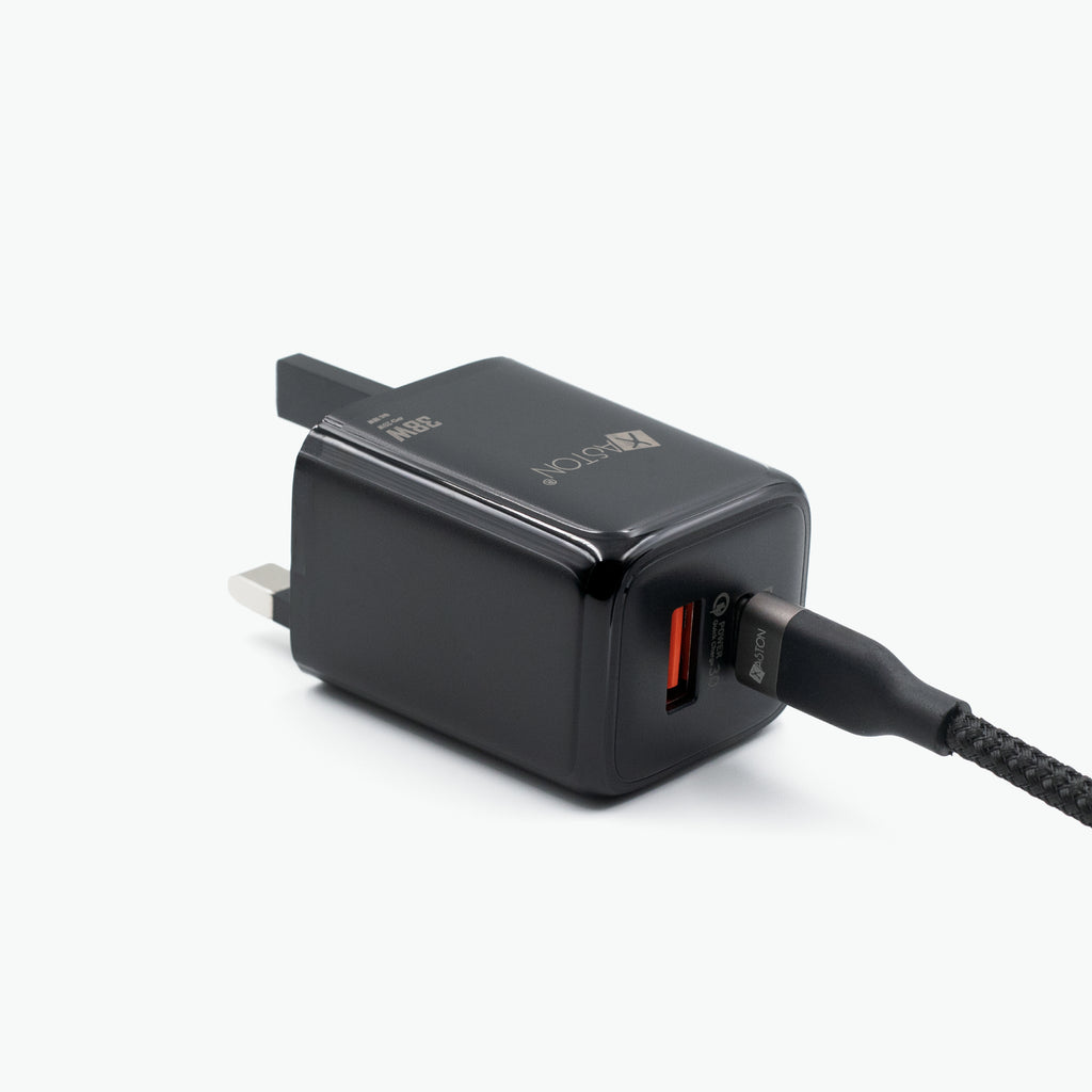 XASTON HOME CHARGER 20W PD + 18W QC3.0 WITH 27W LIGHTNING 1M BRAIDED CABLE NHL22